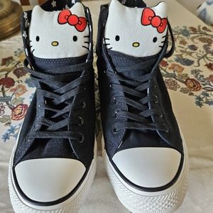 High top Hello Kitty Converse. Size 11